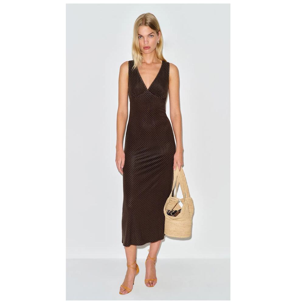 NEW Reformation Brayden Knit Midi Dress Size Small